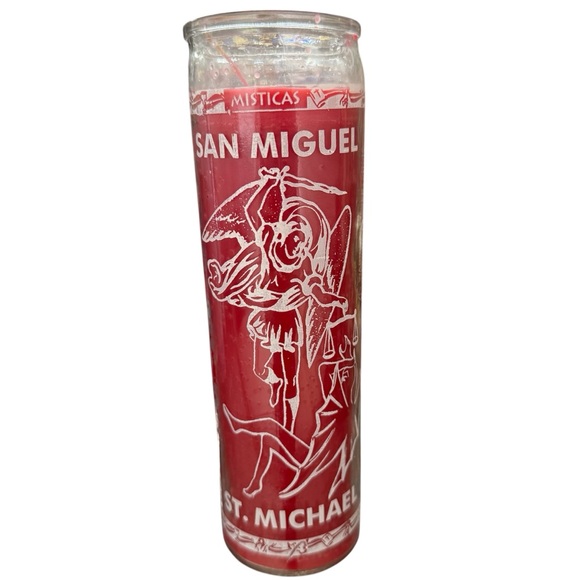 Other - Saint Michael 7 days candle / vela roja San Miguel de 7 dias